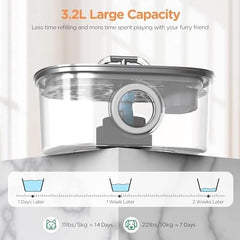 108oz/3.2L Automatic Pet Water Fountain