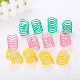 10pcs Cute Cat Spring Toy