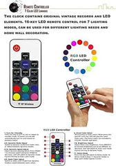 12 inches Unique Retro Animal Vinyl Record Wall Clocks Gifts for Cat Lovers