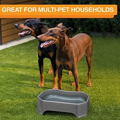 1.25 Gallon Capacity, 160 oz Extra Large Water Bowl for Dogs