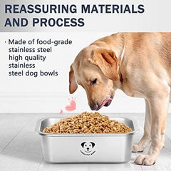 1.25 Gallons Stainless Steel Dog Bowls for Large Dogs