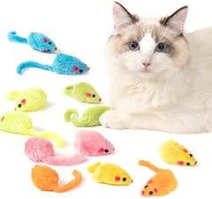12PCS Cat Mouse Toy