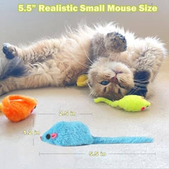 12PCS Cat Mouse Toy