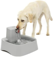 2 Gallon/256 oz Pet Water Bowl Dispenser Adjustable Flow Control