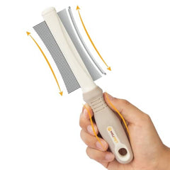 2 in 1 Dog & Cat Deshedding Brush & Grooming Comb