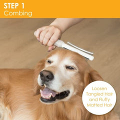 2 in 1 Dog & Cat Deshedding Brush & Grooming Comb