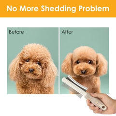 2 in 1 Dog & Cat Deshedding Brush & Grooming Comb