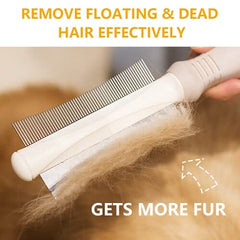 2 in 1 Dog & Cat Deshedding Brush & Grooming Comb