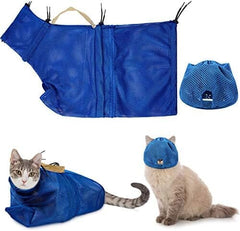 2 Pieces Cat Grooming Washer Mesh Bag Cat Muzzles Breathable Mesh