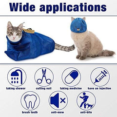 2 Pieces Cat Grooming Washer Mesh Bag Cat Muzzles Breathable Mesh