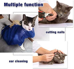 2 Pieces Cat Grooming Washer Mesh Bag Cat Muzzles Breathable Mesh