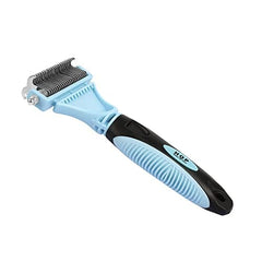 2 Sided Pet Grooming & Deshedding Brush Undercoat Rake for Cats & Dogs S