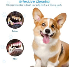 20Pcs Dog Toothbrush Soft Fabric Dog Finger Toothbrush