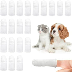 20Pcs Dog Toothbrush Soft Fabric Dog Finger Toothbrush
