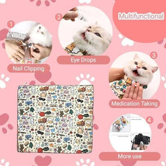 27.5" Cat Grooming Wrap for Cutting Nails