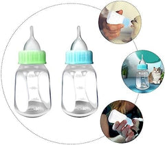 2pcs Kitten Milk Bottle Kit 120ml Puppy Feeding Bottle for Puppies Kitten