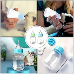 2pcs Kitten Milk Bottle Kit 120ml Puppy Feeding Bottle for Puppies Kitten