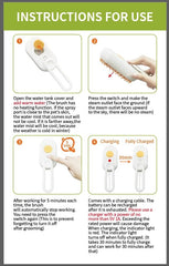 3-in-1 Grooming Comb with Massage Function