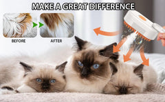 3-in-1 Grooming Comb with Massage Function