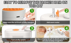 3-in-1 Grooming Comb with Massage Function