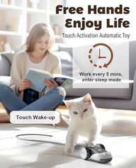 3-in-1 Interactive Cat Toy - 2-Speed Automatic Moving Mouse Cat Toys