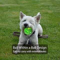 3-Pack Interactive Light up Balls Rubber Durable Fetch Training Balls
