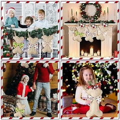 3 Pcs Christmas Pet Dog Stockings