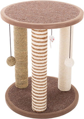 3 Scratching Posts Scratching Deterrent Tree for Indoor Cats