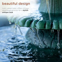 3-Tiered Pedestal Water Fountain and Birdbath