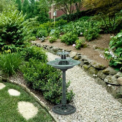 3-Tiered Pedestal Water Fountain and Birdbath