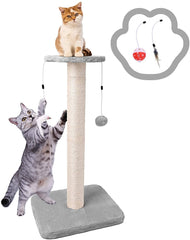 30" Tall Cat Scratching Post, Sisal Rope Cat Claw Scratcher