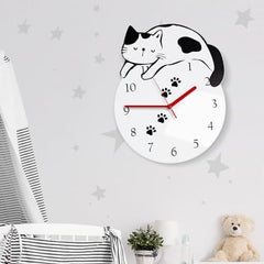 3D Cute Wall Clock Non-Ticking Decorative Clock