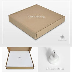 3D Cute Wall Clock Non-Ticking Decorative Clock