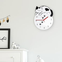 3D Cute Wall Clock Non-Ticking Decorative Clock