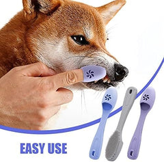 3Pcs Small Dog Toothbrush Dog Finger Toothbrush