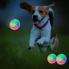 4 pcs Light Up Dog Balls Interactive Pet Toys