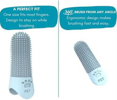 4Pcs 360° Pet Finger Toothbrush