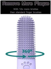 4Pcs 360° Pet Finger Toothbrush