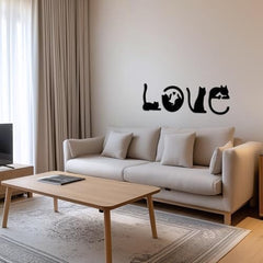 4pcs Black Cat Wall Decor