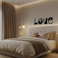 4pcs Black Cat Wall Decor