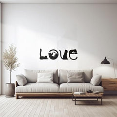 4pcs Black Cat Wall Decor