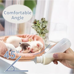 5 Pack Kitten Bottle for Nursing Puppy Milk Kitten Bottles Feeding Kit