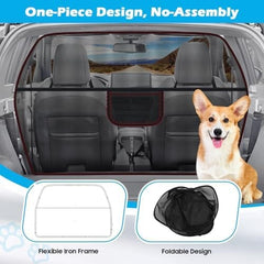 51.2" Wide Dog Car Divider Back Seat Barrier Behind Front Seats