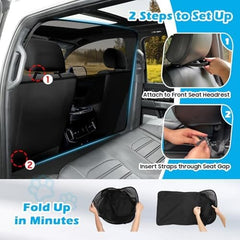 51.2" Wide Dog Car Divider Back Seat Barrier Behind Front Seats