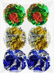 6 Pack Crinkle Balls for Cats