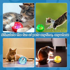 6 Pieces Ghost Hunting Cat Ball Activated Cat Toy