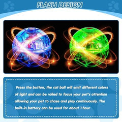 6 Pieces Ghost Hunting Cat Ball Activated Cat Toy