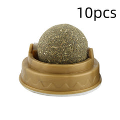 Catnip Balls Cat Treats Rotary Molar Teeth Cleaning