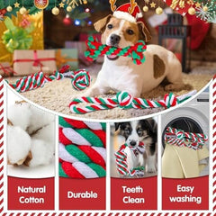 7 Pack Christmas Dog Toys