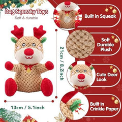 7 Pack Christmas Dog Toys